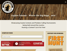 Tablet Screenshot of coyotecontest.com